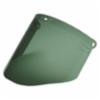 Dark Grn Polycarb Faceshield, Molded, 9" x 14-1/2"