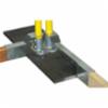 Guardian Guardrail Baseplate, Steel/Alum, Yellow