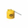 Eagle Type II Safety Can with 5/8" O.D. Flex Spout, Steel, Yellow, 5 Gallon