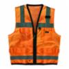 Occunomix Class 2 High Visibility Premium Solid Dual Stripe Surveyor Vest, Orange, 3XL, w/ GHD Logo