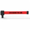 Banner Stakes Replacement 15' PLUS Banner, Red "Stay Behind the Line" (Pack of 5)