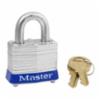 Master Keyed Steel Body Padlocks, Blue, 3/4"