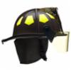 Bullard® USTM Series Firefighting Helmet w/ 4" Face Shield, Black