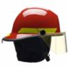Bullard® PX Series Firefighting Helmet w/ 4" Face Shield, Red