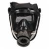 OptimAir® Advantage 4100 Facepiece, Black Silicone with Polyester Net Head Harness, MD