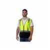 Illuminator Class 2 mesh vest, Hi Viz lime, black bottom, MD
