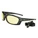Livewire™ Amber Lens, Matte Black Frame Safety Glasses w/ Uvextreme Plus AF