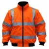 Jackson Safety* ANSI Class 3 Bomber Jacket w/ Removable Sleeves, Orange, LG