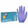 The Safety Zone Disposable Powder Free Indigo Nitrile Gloves, SM, 100/bx