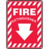 Accuform® Contractor Preferred Signs, "Fire Extinguisher", Contractor Preferred Plastic, 14" X 10"