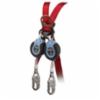 Falltech DuraTech®  Class B SRD w/ Steel Carabiner w/ Clip & Aluminum Snap Hooks, Twin-Leg, 6'