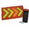 Magnetic arrow banner, flashing LED lights, orange