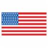 Accuform® Flag Helmet Stickers, American Flag, 1" x 1-3/4", 5/pk