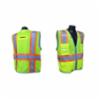 SV6H Class 2 Heavy- Duty Two-Tone Surveyor Vest, Lime, LG