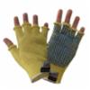 100% Kevlar® Knit Gloves w/ Blue PVC Dots On Palm, LG