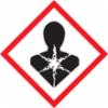 Accuform® GHS Pictogram Labels, Health Hazard, Adhesive-Poly, 2" x 2", 250/roll