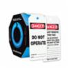 Accuform® Tags-By-The-Roll, Danger Do Not Operate, 250/Roll