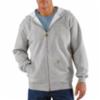 Carhartt® Zip Front Hooded Sweatshirt, Heather Gray, LG