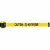 Banner Stakes 15' Magnetic Wall Mount, Yellow "Caution - Do Not Enter" Banner