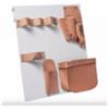 Jameson Bucket Mount Tool Board with Leather Pouches