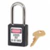 410 Series Safety Padlock, Master Keyed, Black