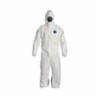 DuPont™ Tyvek® 400 D Coveralls w/ Hood, EWA, White Front/Blue Back, 3XL, 25/CS