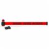 Banner Stakes 7' Magnetic Wall Mount, Red "DANGER – ENTRÉE INTERDITE" Banner, With Light
