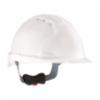 Evolution® Deluxe Standard Brim Type I Vented Hard Hat w/6-Point Polyester Suspension & Wheel Ratchet Adjustment, White
