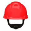 3M H-700 Series 4 Point Pressure Diffusion Ratchet Hard Hat w/ UVicator, Red, 20/Case