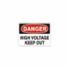 Safehouse Signs 10" x 14" Metal " Danger High Voltage Keep Out " Sign