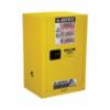 Justrite Sure-Grip® EX Compac Flammable Safety Cabinet, 12 Gallon, 1 Manual Close Door, Yellow