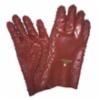 Jomac® PVC Fully Coated Glove w/ PVC Chip Surface Grip, 10" Length, Red