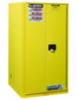 Justrite Safety Cab 96 Gal, 5 Shelves, 2 m/c Door, Yellow