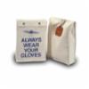 Estex Canvas Bag For Low Voltage Gloves, Snap Fasteners, 12" x 8" x 2"