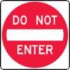 Accuform® "DO NOT ENTER" Traffic Sign, Engineer Grade Prismatic, 24" x 24"