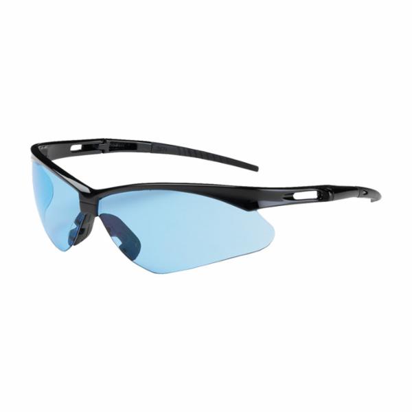 <p class="MsoNormal"><o:p></o:p></p>DiVal Di-Vision Semi-Rimless Safety Glasses with Black Frame, Light Blue Lens and Anti-Scratch Coating