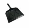 Boardwalk Metal Dustpan, 12" wide, 2" handle, black