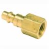 Male Plug with Female 1/4" NPT, Hansen, Brass