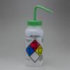 GHS Wash Bottles, Methanol, Green Cap,  500 ml, 4/pk