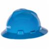 V-Gard® Hard Hat, Slotted Full-Brim, Blue, with Fas-Trac III Suspension, Clean Harbors Logo