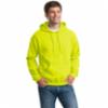 Gildan® DryBlend® Pullover Hooded Sweatshirt w/<br />
Pocket, Safety Green, LG