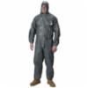 Lakeland Pyrolon® CRFR Coveralls w/ Hood, Elastic Wrists & Ankles, Bound, Heat Sealed Seams Gray, XL, 6 Per case