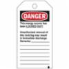 " DANGER DO NOT OPERATE " Double Sided Tag, Polyester, Black and Red on White, 5-3/4"H x 3"W, 25/Pack