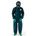 Microchem 4000 Coverall, Hood & Elastics, Green, SM, 6/cs