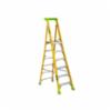 Louisville Cross Pinnacle Type 1AA Fiberglass Platform & Leaning Step Ladder, 375lb Load Capacity, 6'