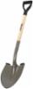 Truper Shovel, Round pt, Turned Steps, Short D Handle ,28"