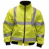 Jackson Safety* ANSI Class 3 Bomber Jacket w/ Removable Sleeves, Lime, LG