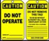 " DO NOT OPERATE" tag, pf-cardstock, 25/pack