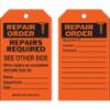 Brady Inspection and Material Control Tags, Orange, 10/pk