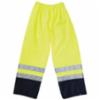 Premium Class E Breathable Rain Pants, Hi-Viz Yellow, Large